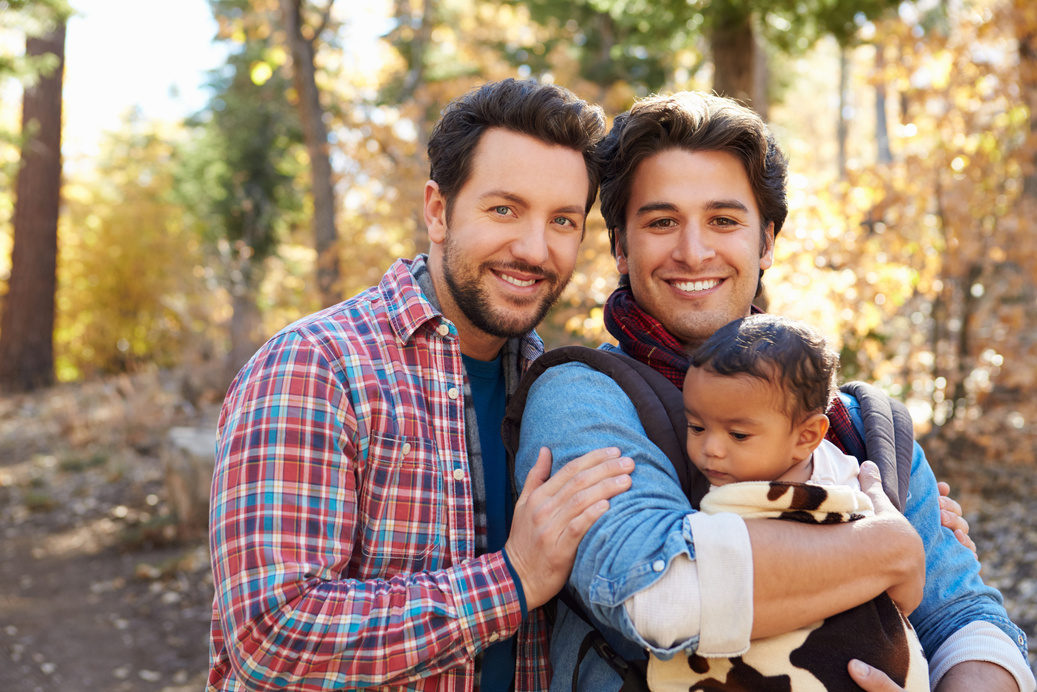 Gay Male Couple with Baby  