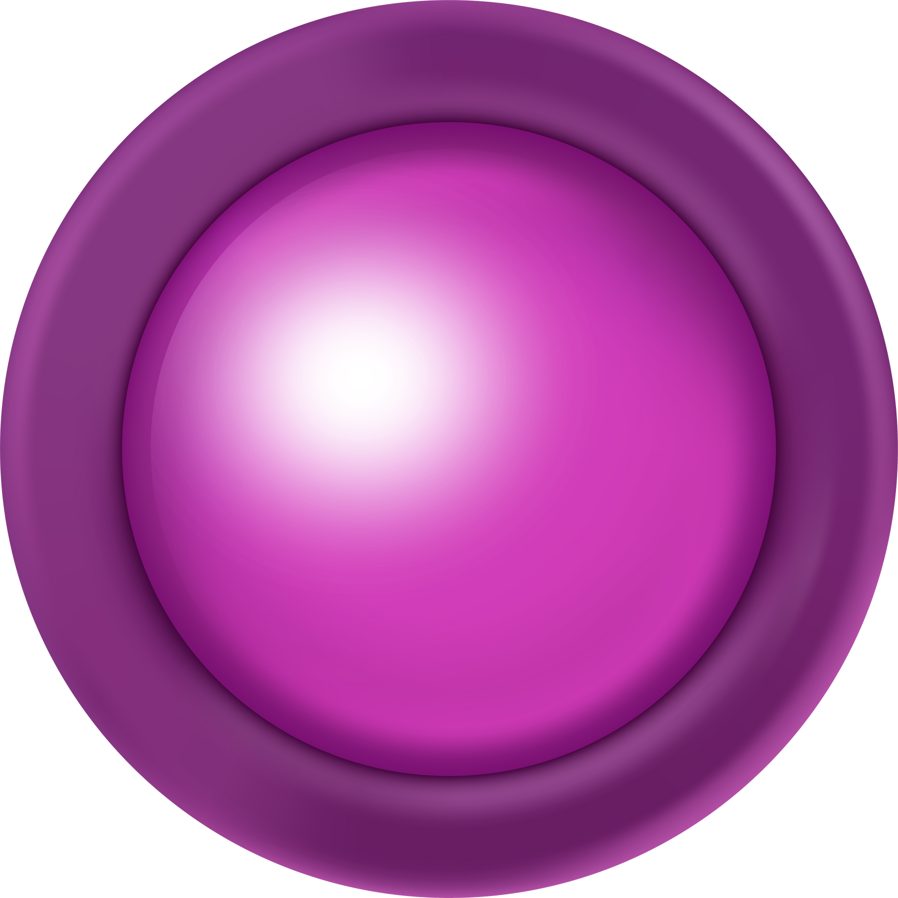 Glossy purple circle blank button