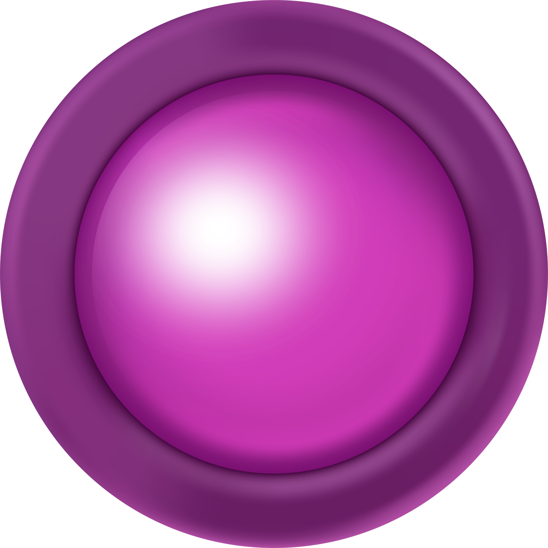 Glossy purple circle blank button